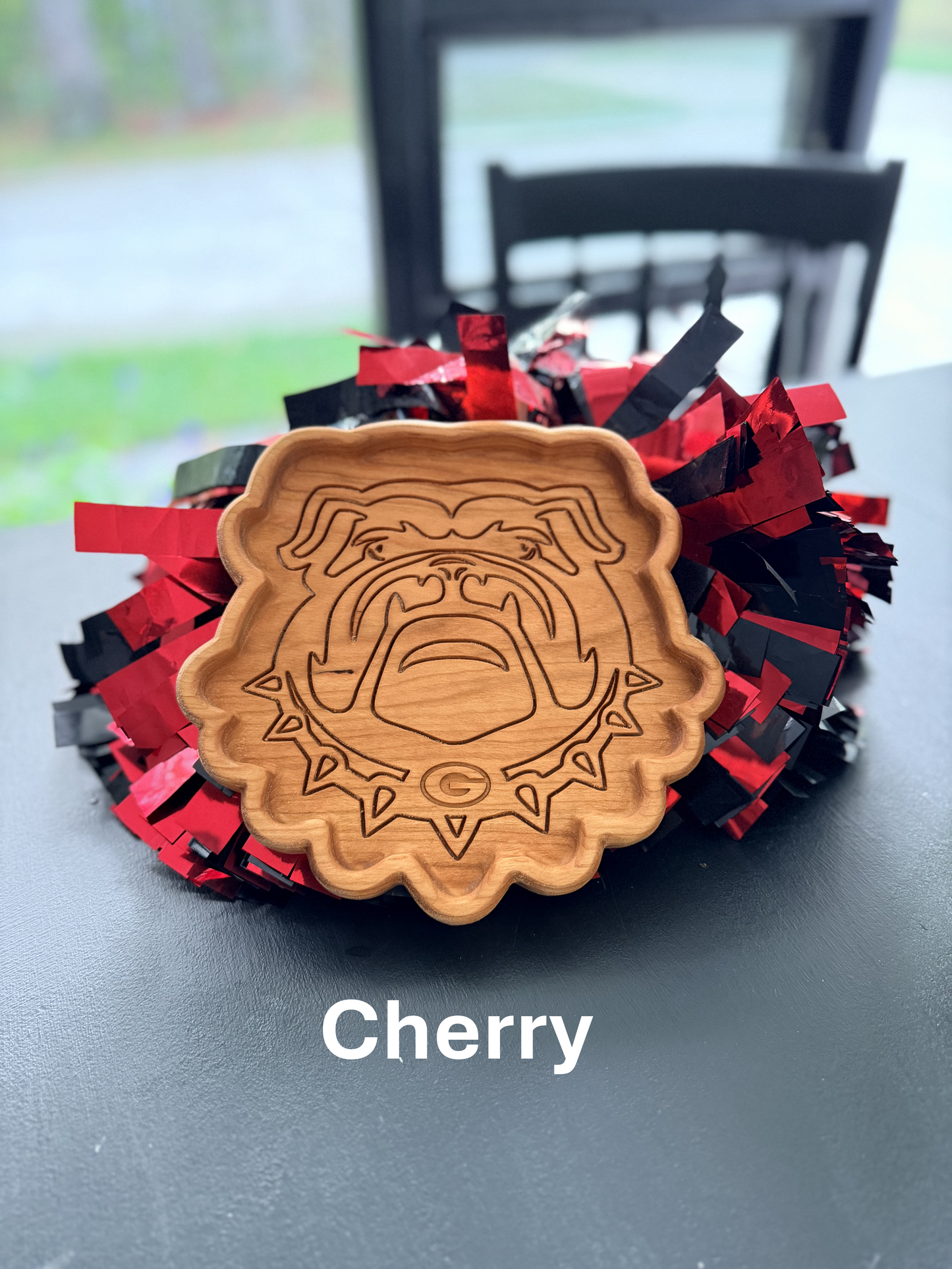 Bulldog Catch-All Tray β Handmade in Cherry, Maple, or Walnut