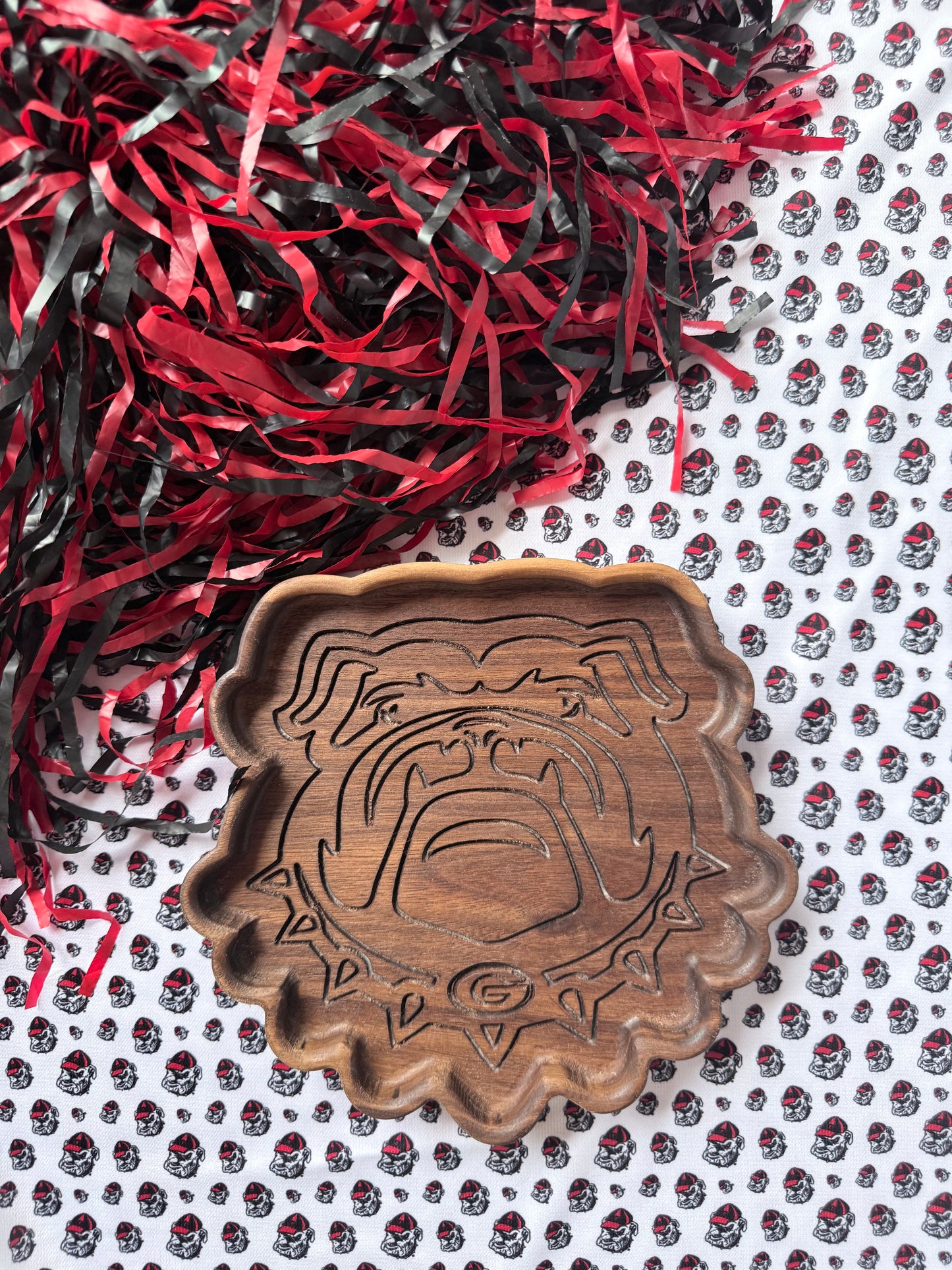 Bulldog Catch-All Tray β Handmade in Cherry, Maple, or Walnut