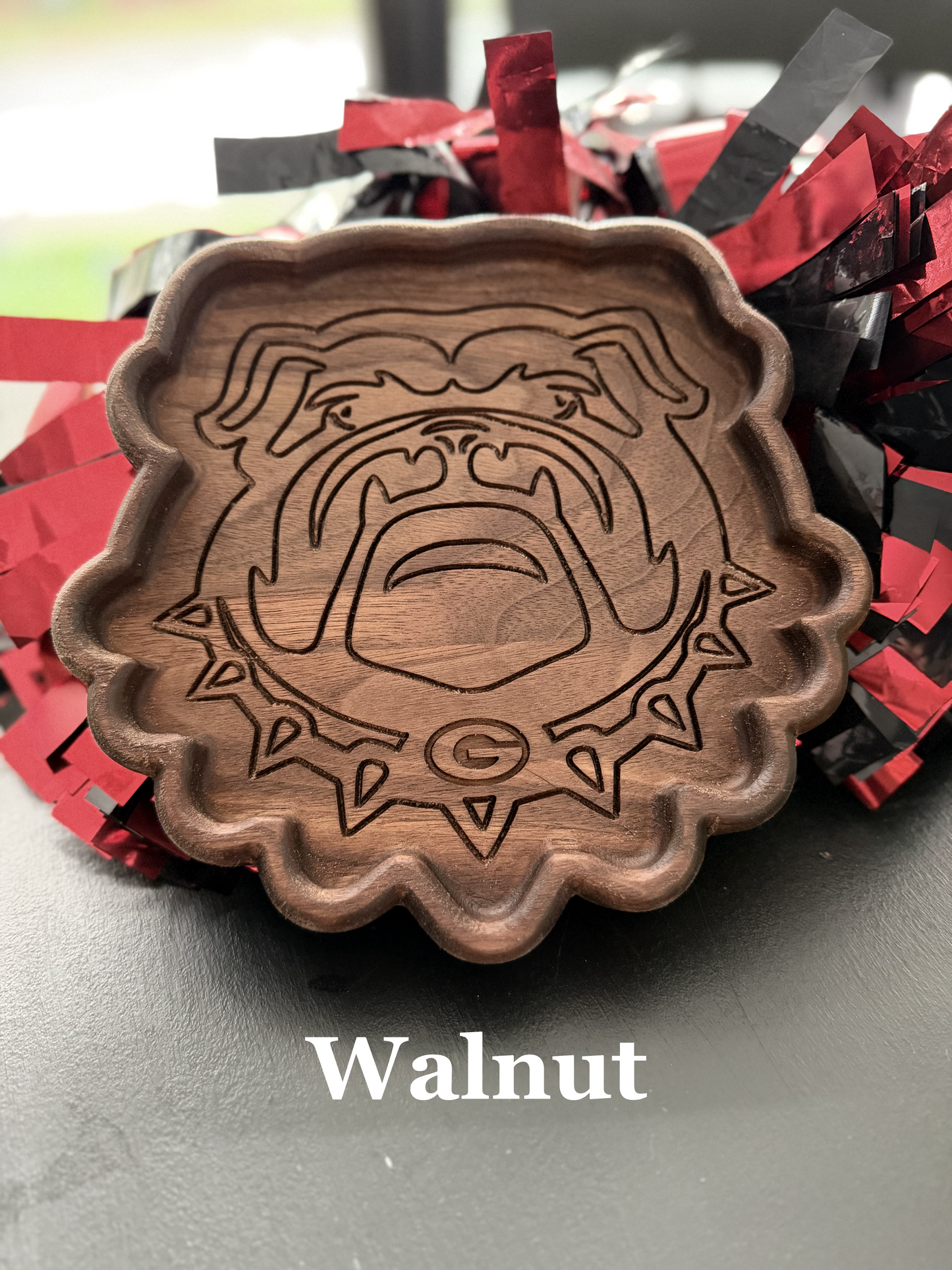 Bulldog Catch-All Tray β Handmade in Cherry, Maple, or Walnut