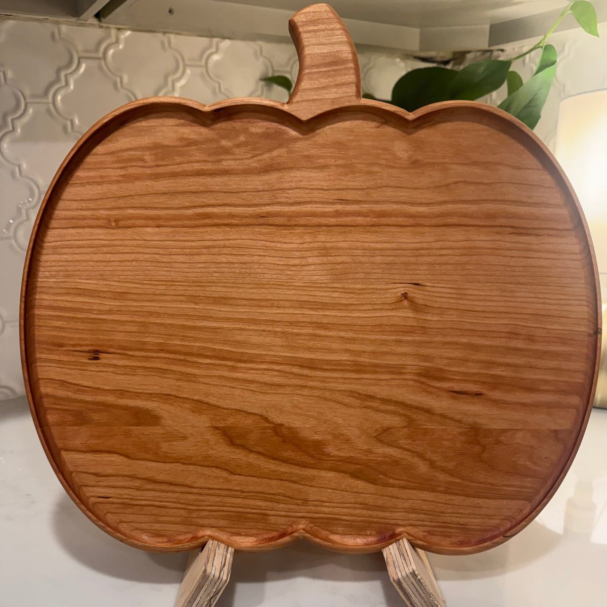 Pumpkin-Shaped Charcuterie Board – Personalized - Walnut, Maple, or Cherry
