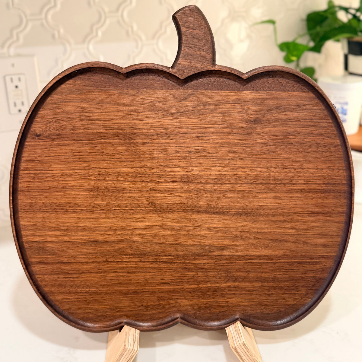 Pumpkin-Shaped Charcuterie Board – Personalized - Walnut, Maple, or Cherry
