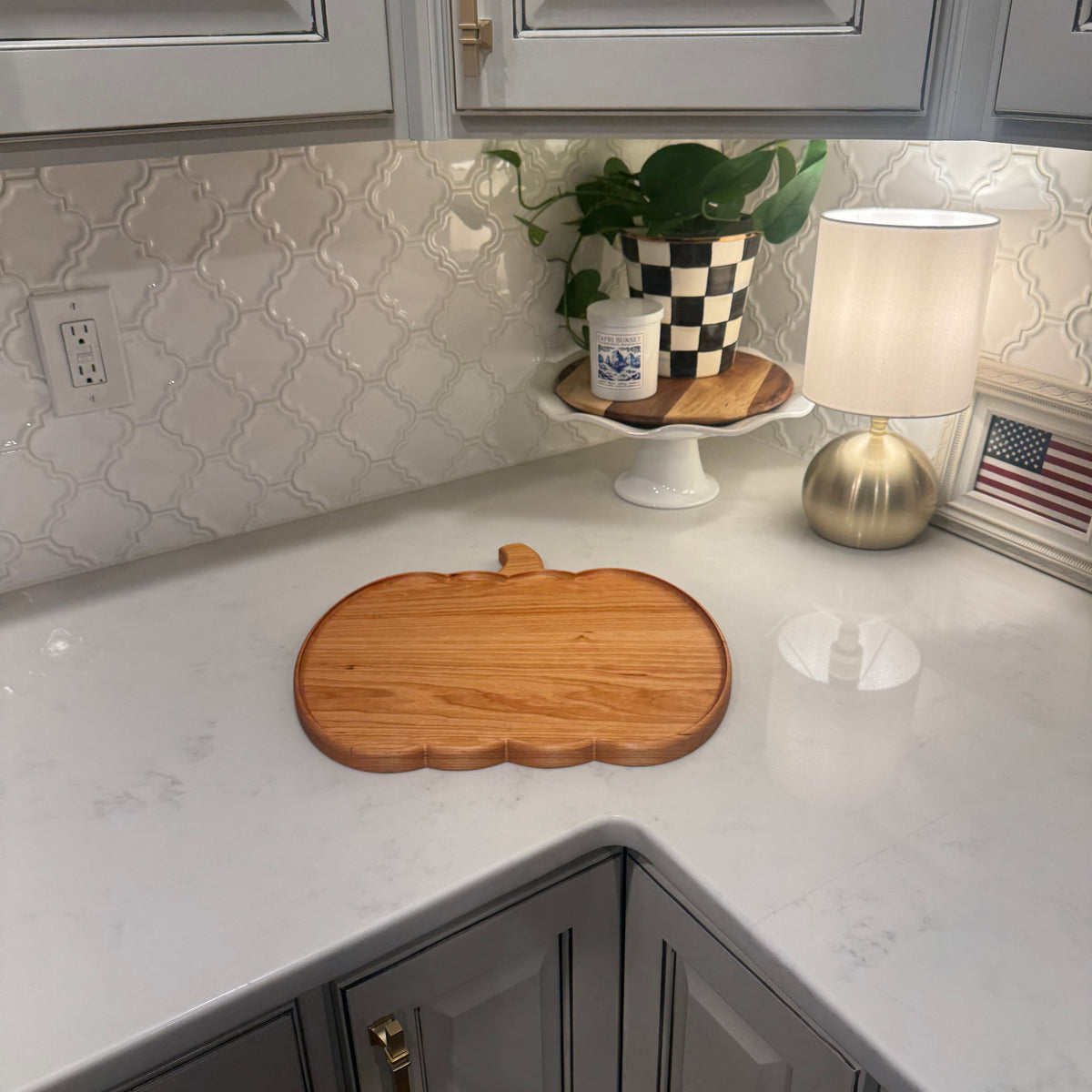 Pumpkin-Shaped Charcuterie Board – Personalized - Walnut, Maple, or Cherry