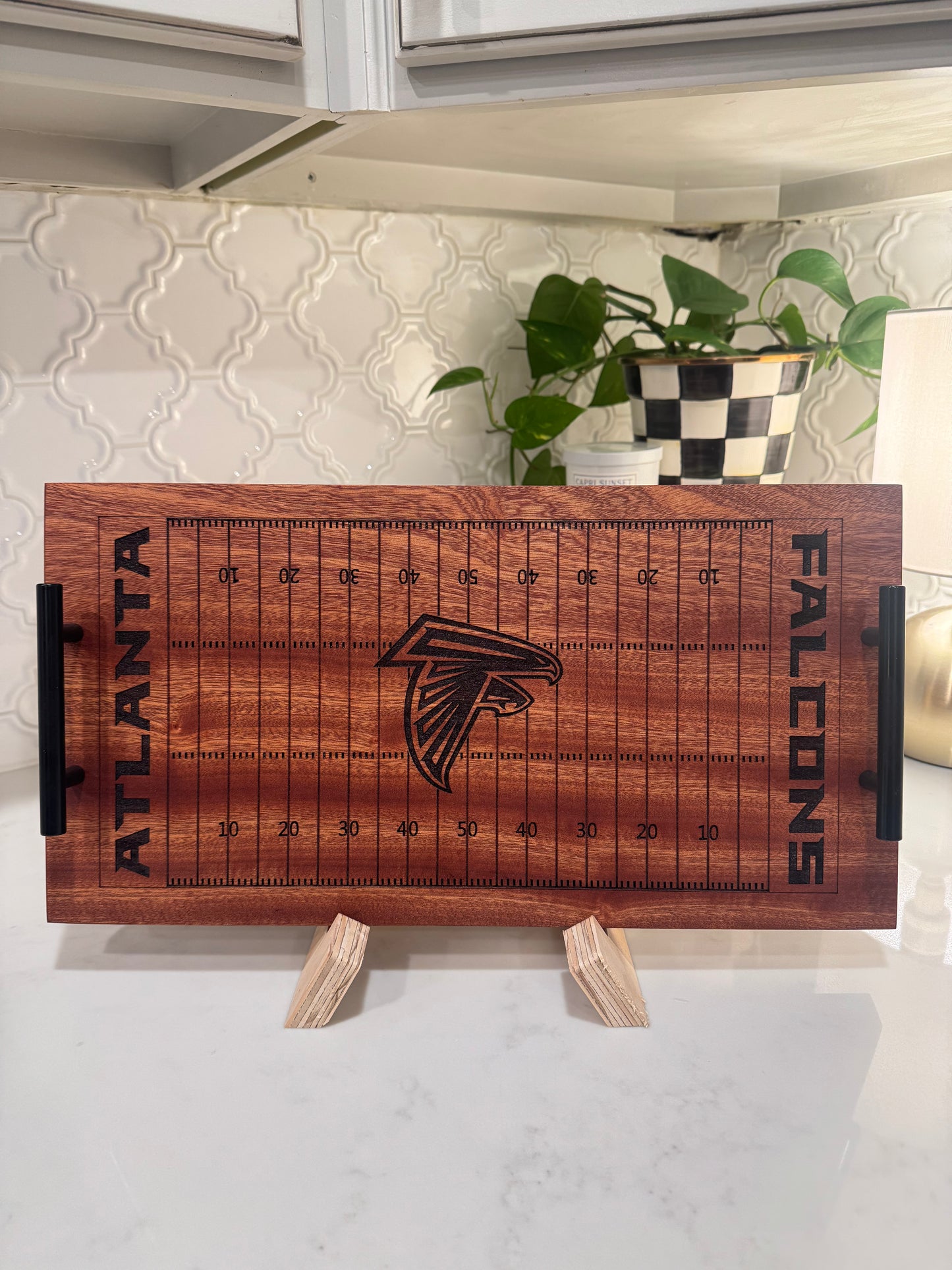Football Field Serving Tray / Charcuterie Board