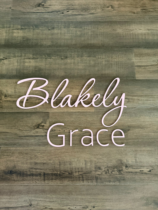 Personalized Name Sign – Custom Wooden Wall Decor for Nurseries, Weddings & Businesses