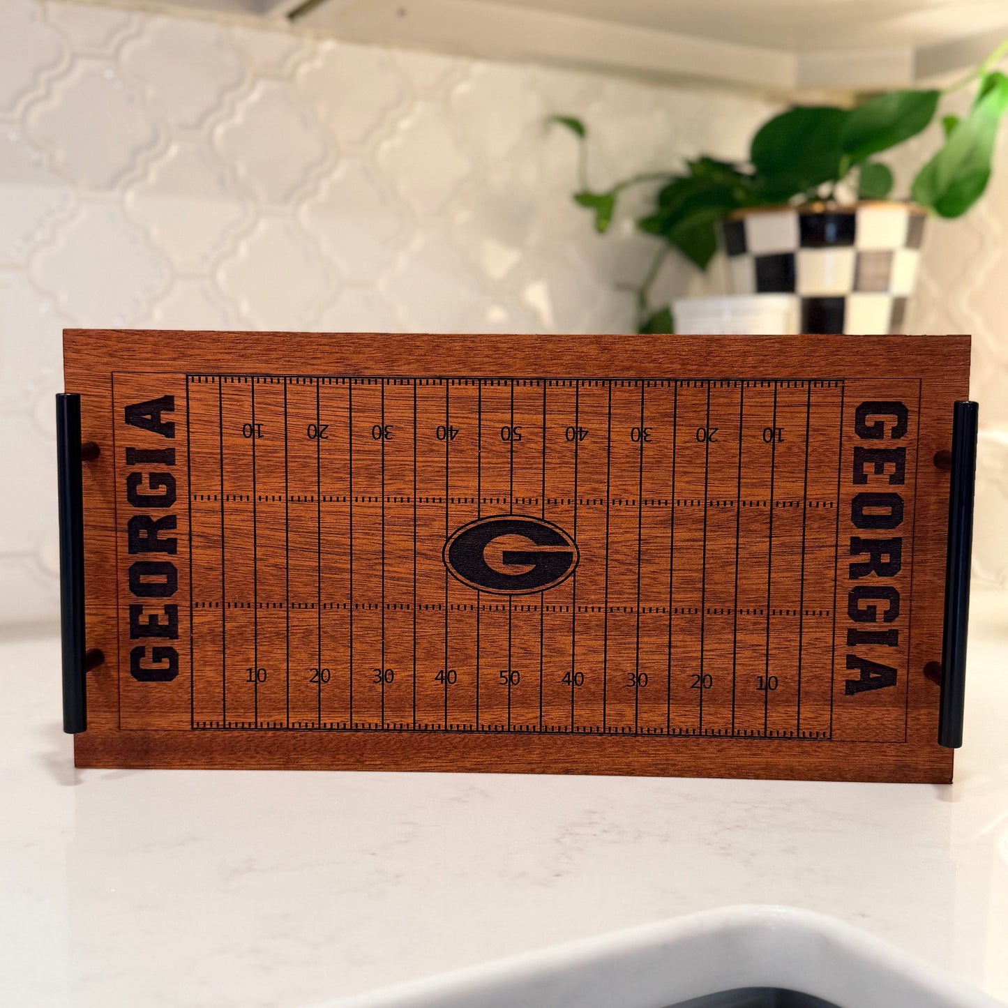 Football Field Serving Tray &amp; Charcuterie Board