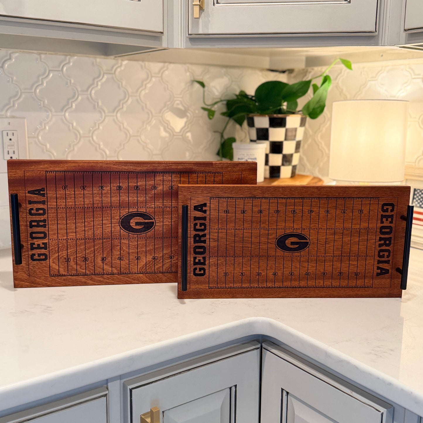Football Field Serving Tray &amp; Charcuterie Board