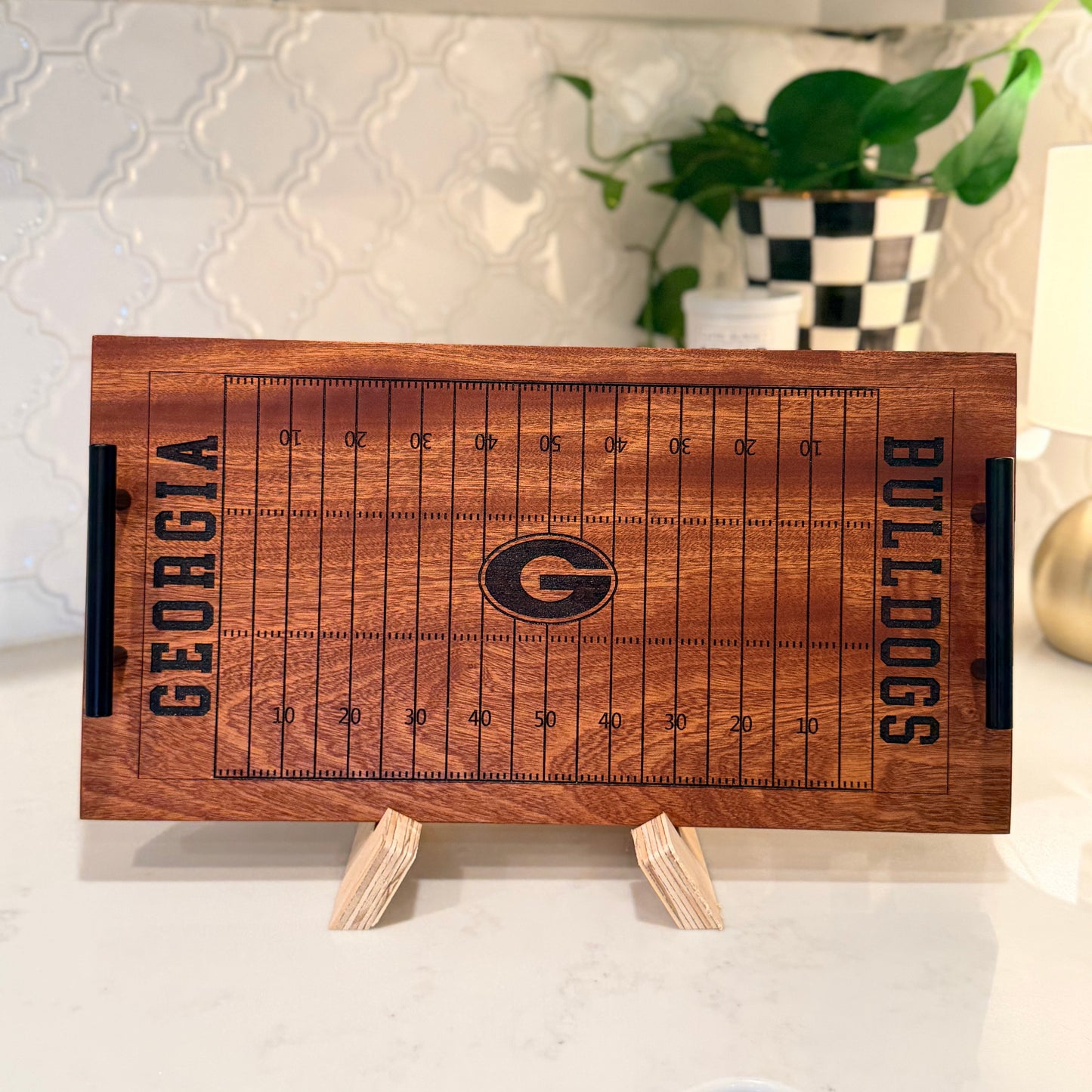 Football Field Serving Tray &amp; Charcuterie Board