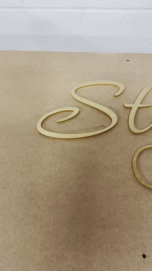 Personalized Nursery Name Sign – Custom First & Middle Name Wall Decor